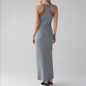 Lulu lemon heathered grey maxi dress